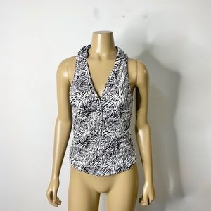 Free People Women’s NWT Zebra Coco Print Tank